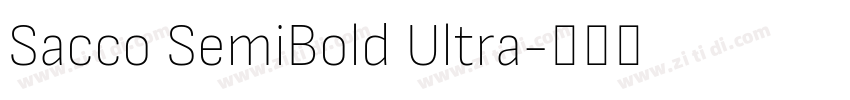 Sacco SemiBold Ultra字体转换